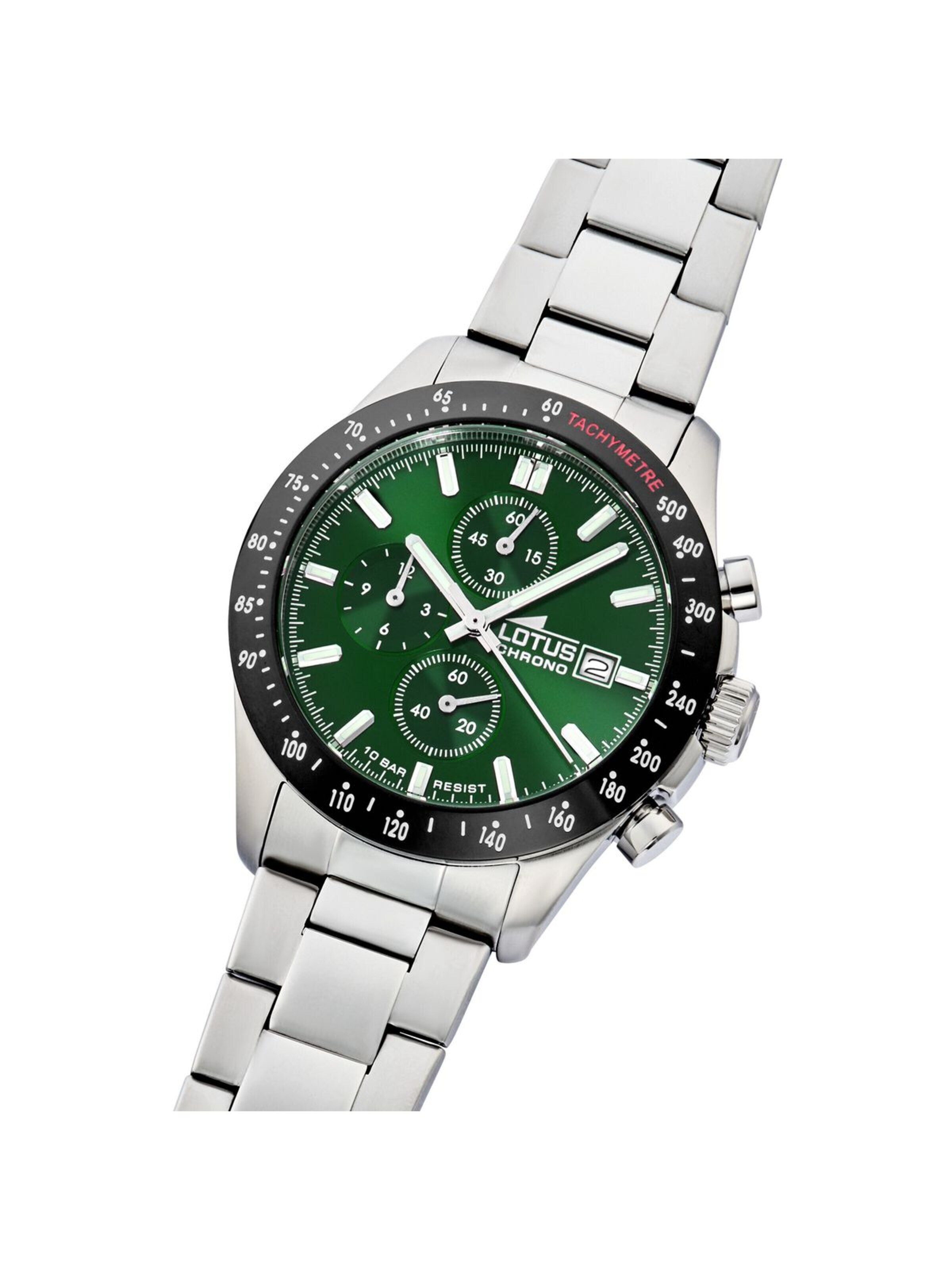 Montre à affichage analogique Lotus en vert