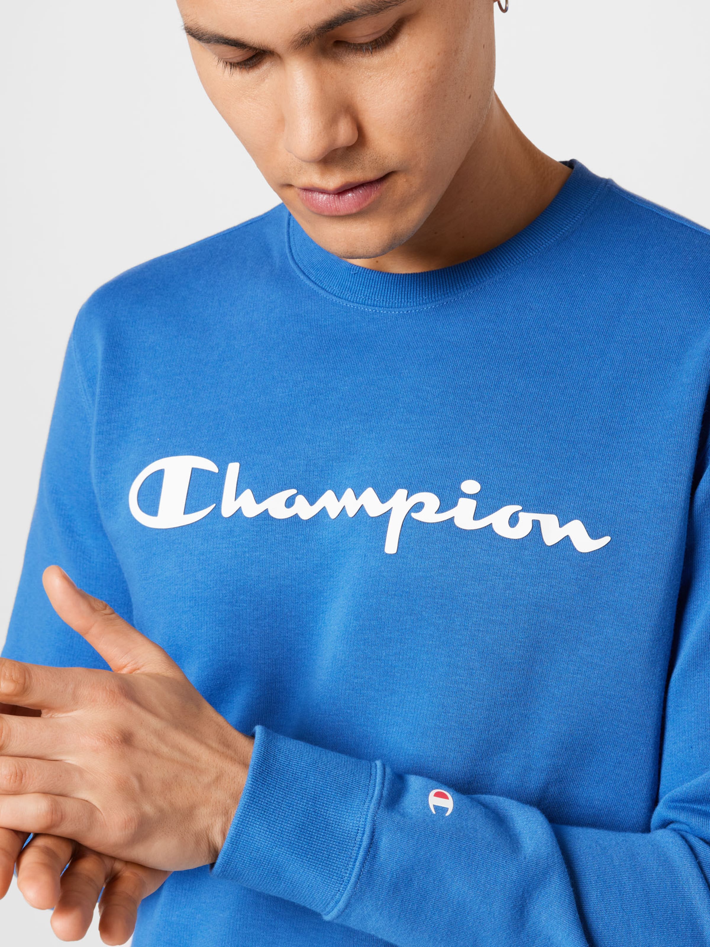 Homme Sweat-shirt Champion Authentic Athletic Apparel en Bleu Ciel 