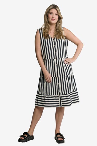 Ulla Popken Shirt Dress in Blue: front