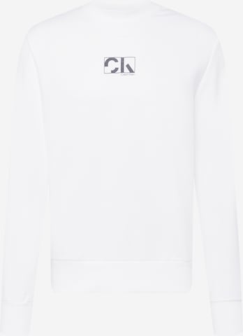 Calvin Klein Mikina – bílá: přední strana