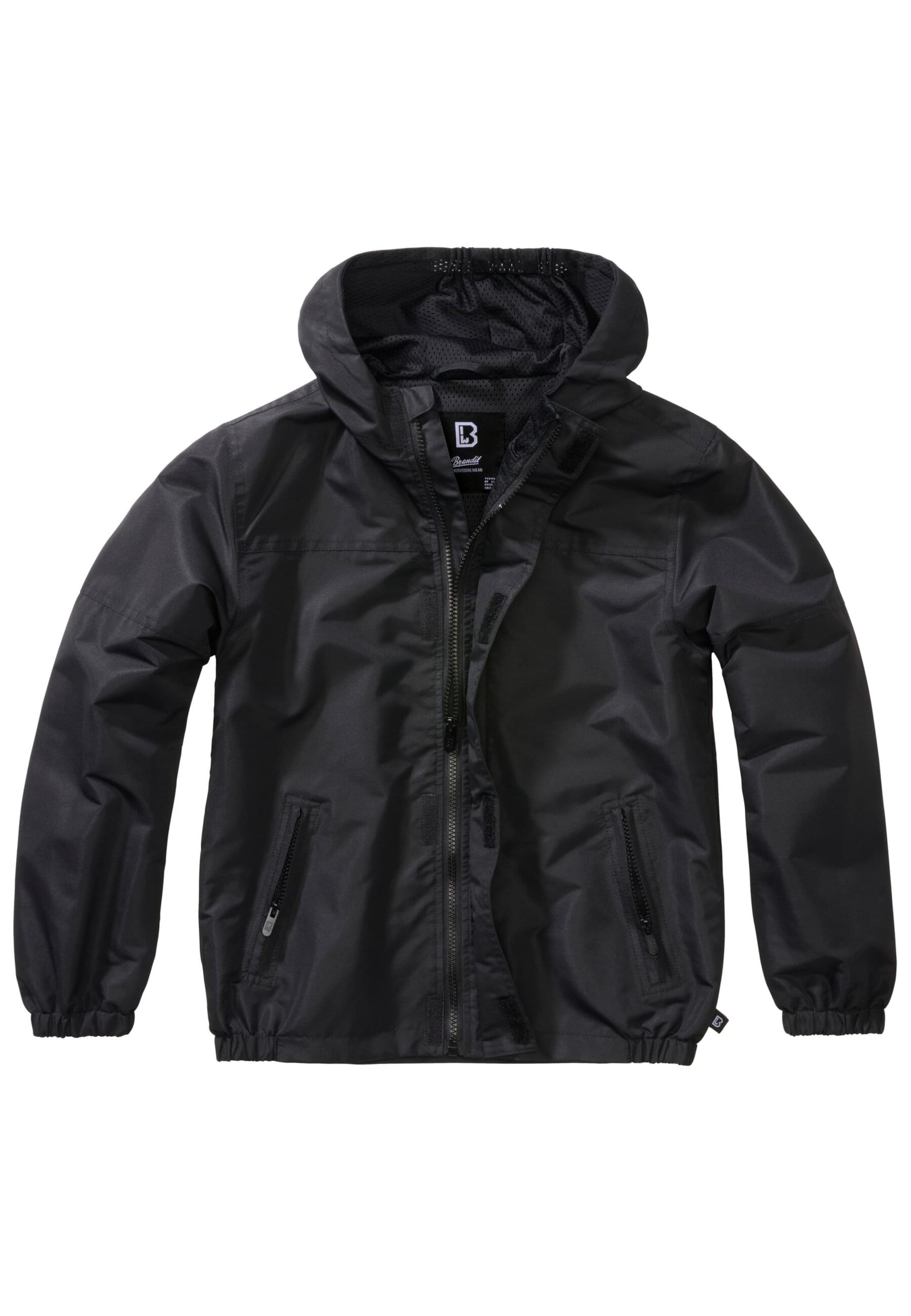 Brandit Демисезонная куртка в Черный: спереди