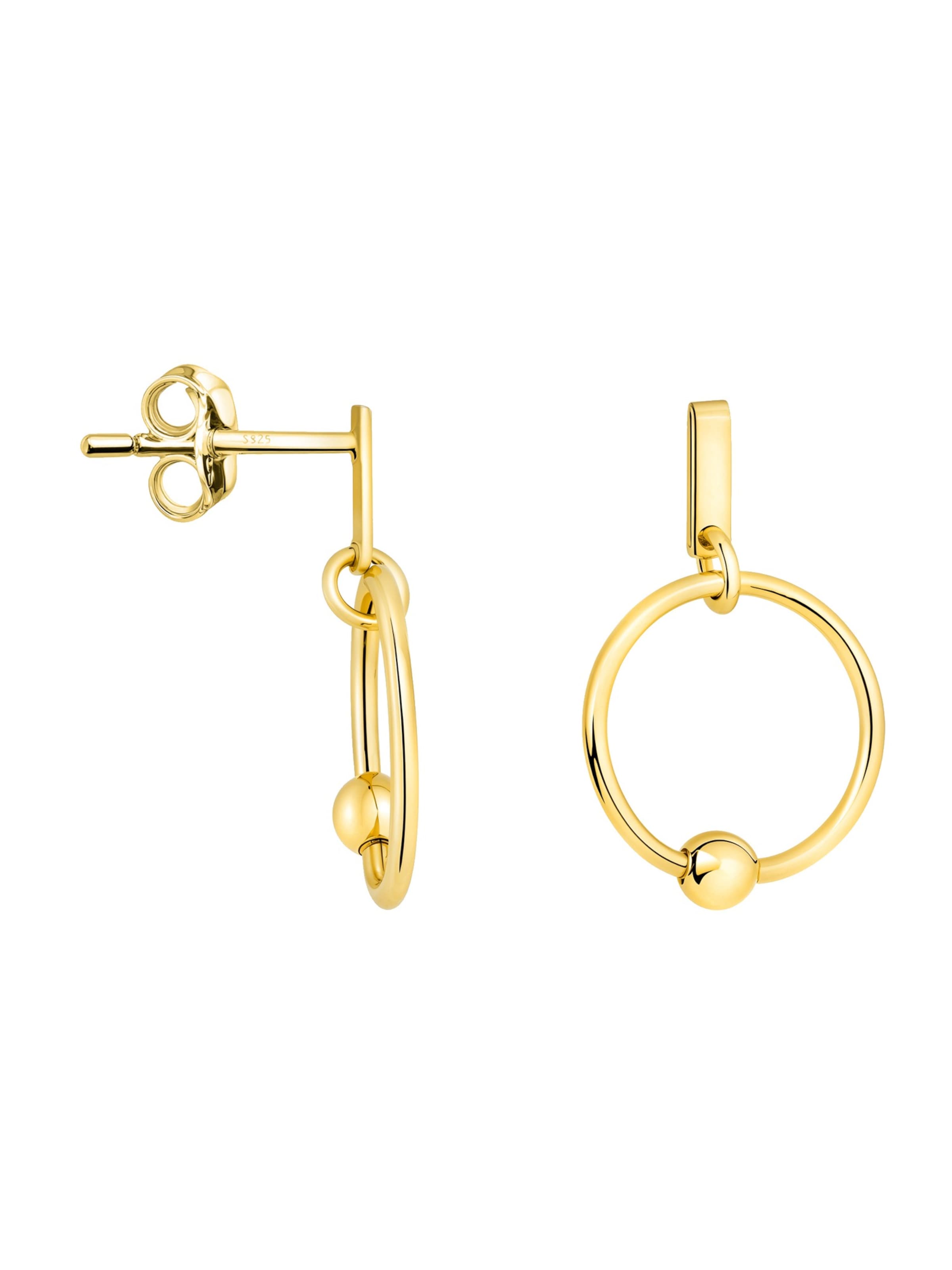 Sofia Milani Ohrringe 'Circle'‌ in Gold: Vorderseite