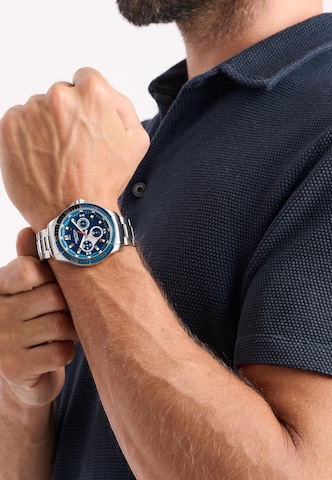 NAUTICA Analog watch 'Windrose' in Silver