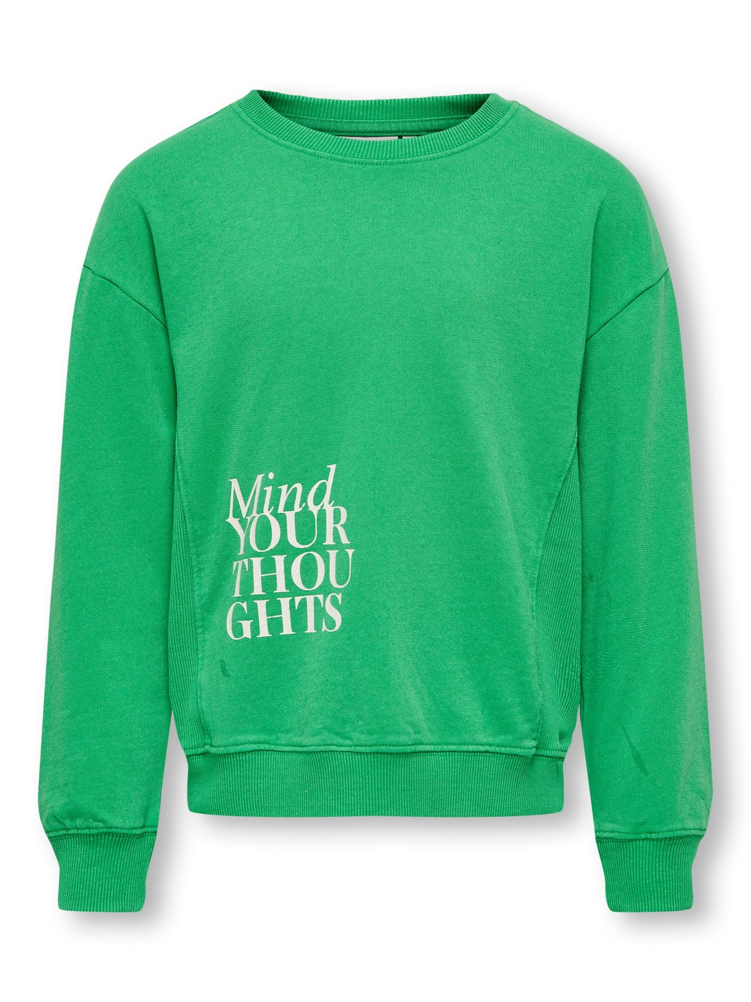 ONLY Sweatshirt 'nelly' in Green: front