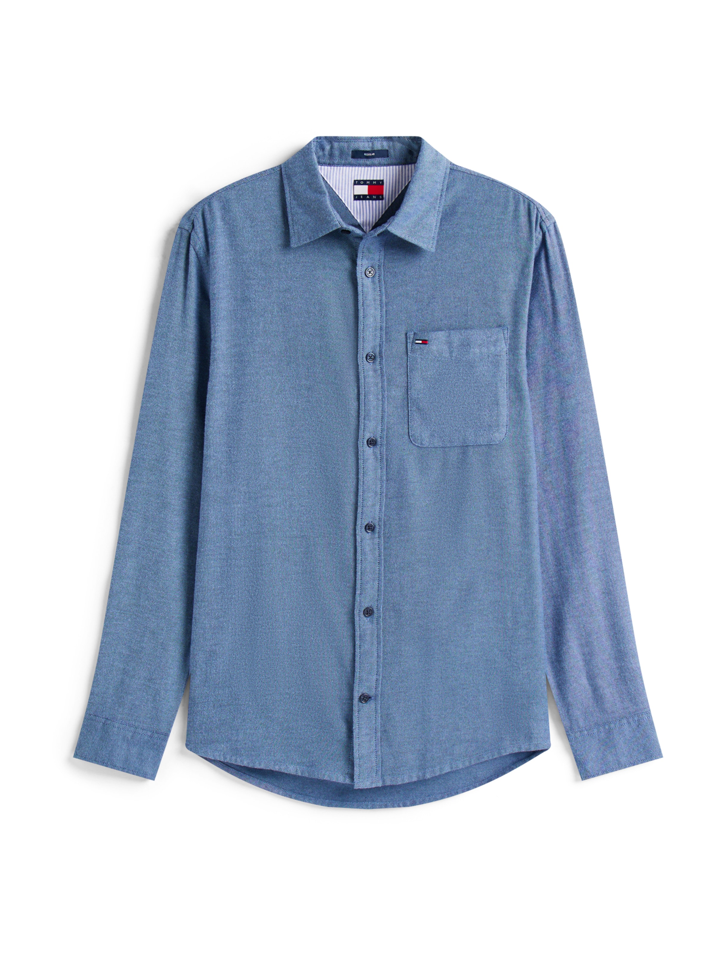 zils Tommy Jeans Standarta piegriezums Krekls: no priekšpuses