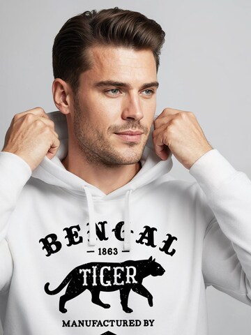Neverless Sweatshirt 'Bengal Tiger' in White