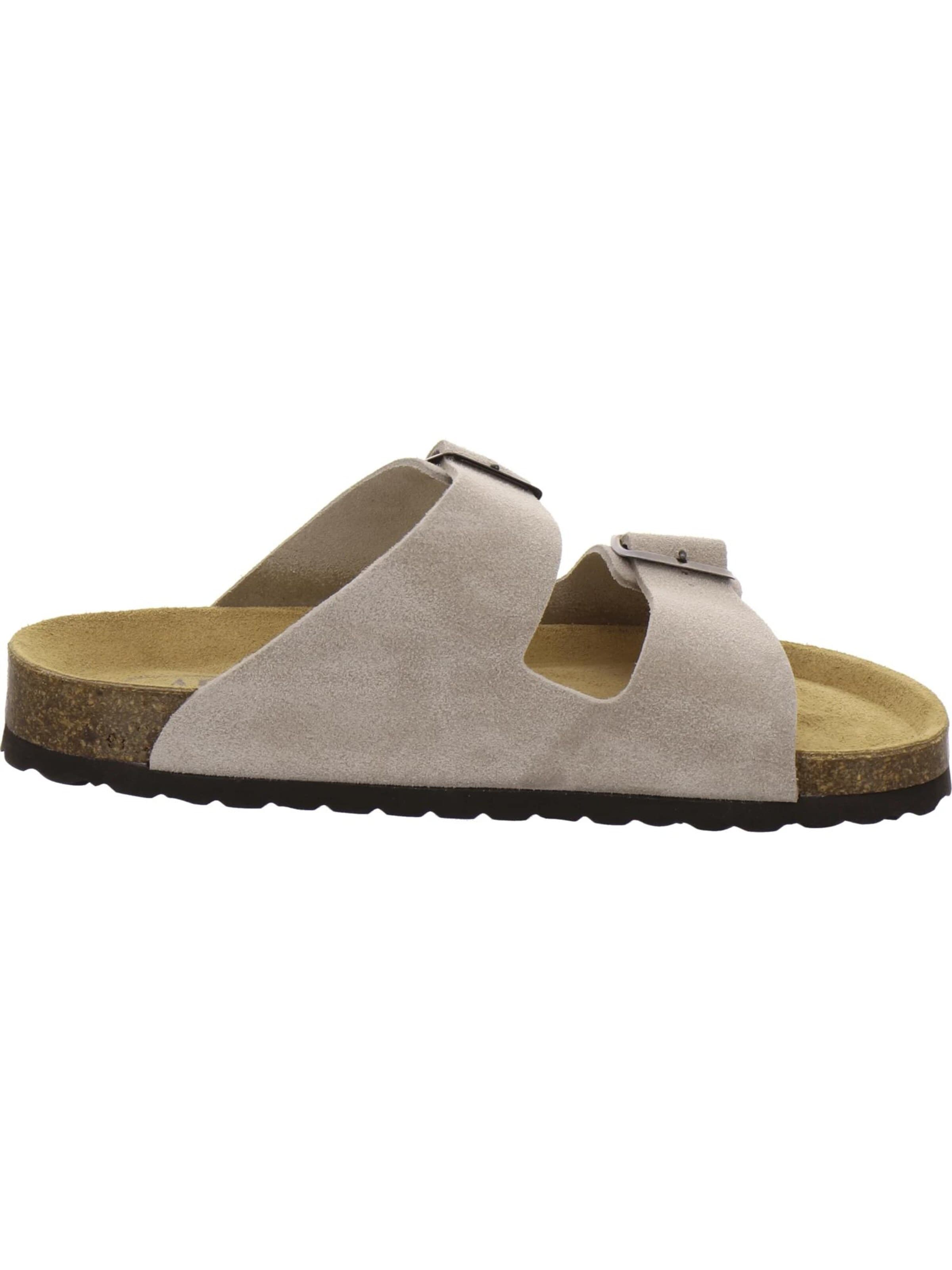 Mule 'Pantoletten Herren Zweischnaller quarz Veloursleder' AFS-Schuhe en beige