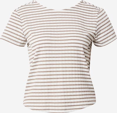 ONLY T-Shirt 'SANDY' in braun / weiß, Produktansicht