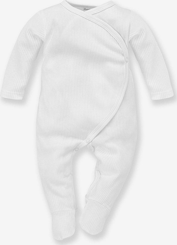 Pinokio Romper/Bodysuit in White: front