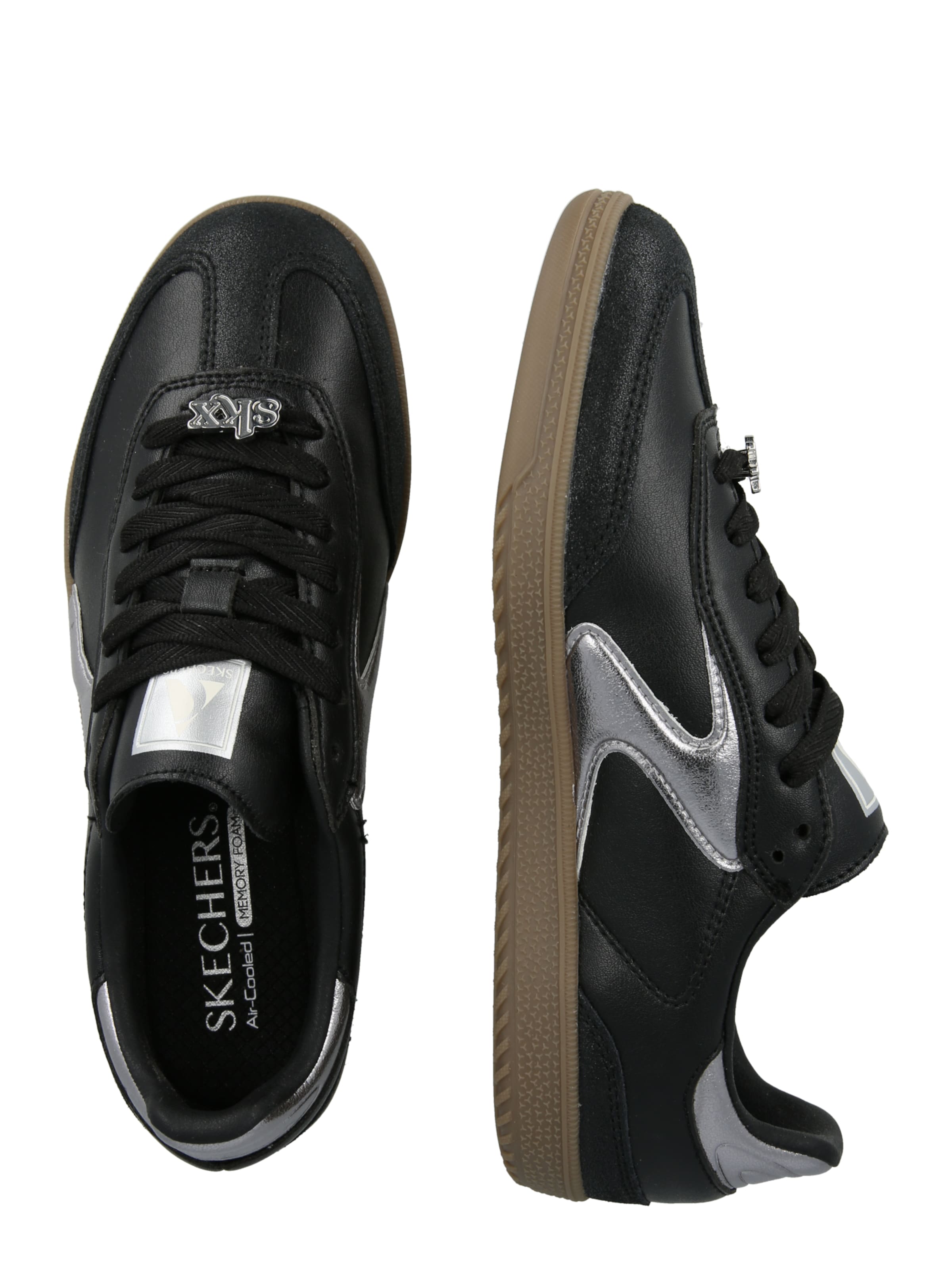SKECHERS - Sapatilhas baixas 'HOTSHOT-COOL GLOW' em preto
