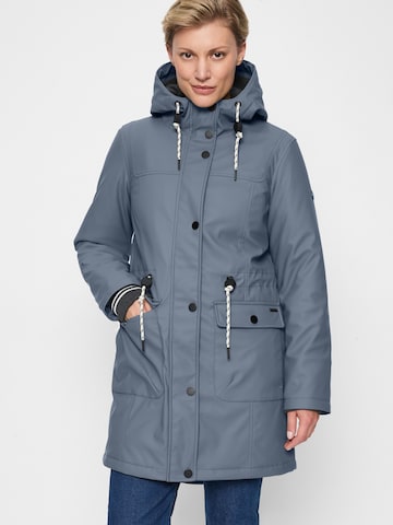 Covered Jacke 'Paula' in Blau: Vorderseite