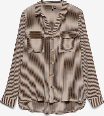 Vero Moda Curve Blouse 'VMBumpy' in Brown: front