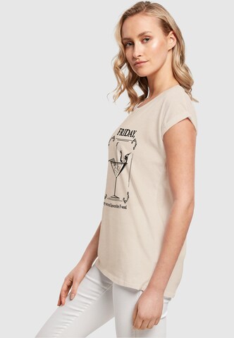 Mister Tee Shirt 'F-Word' in Beige