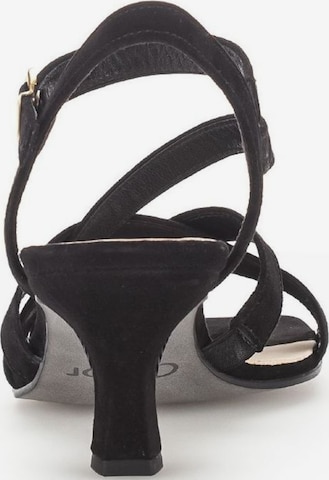 GABOR Strap Sandals in Black