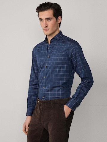 Hackett London Slim Fit Hemd in Blau