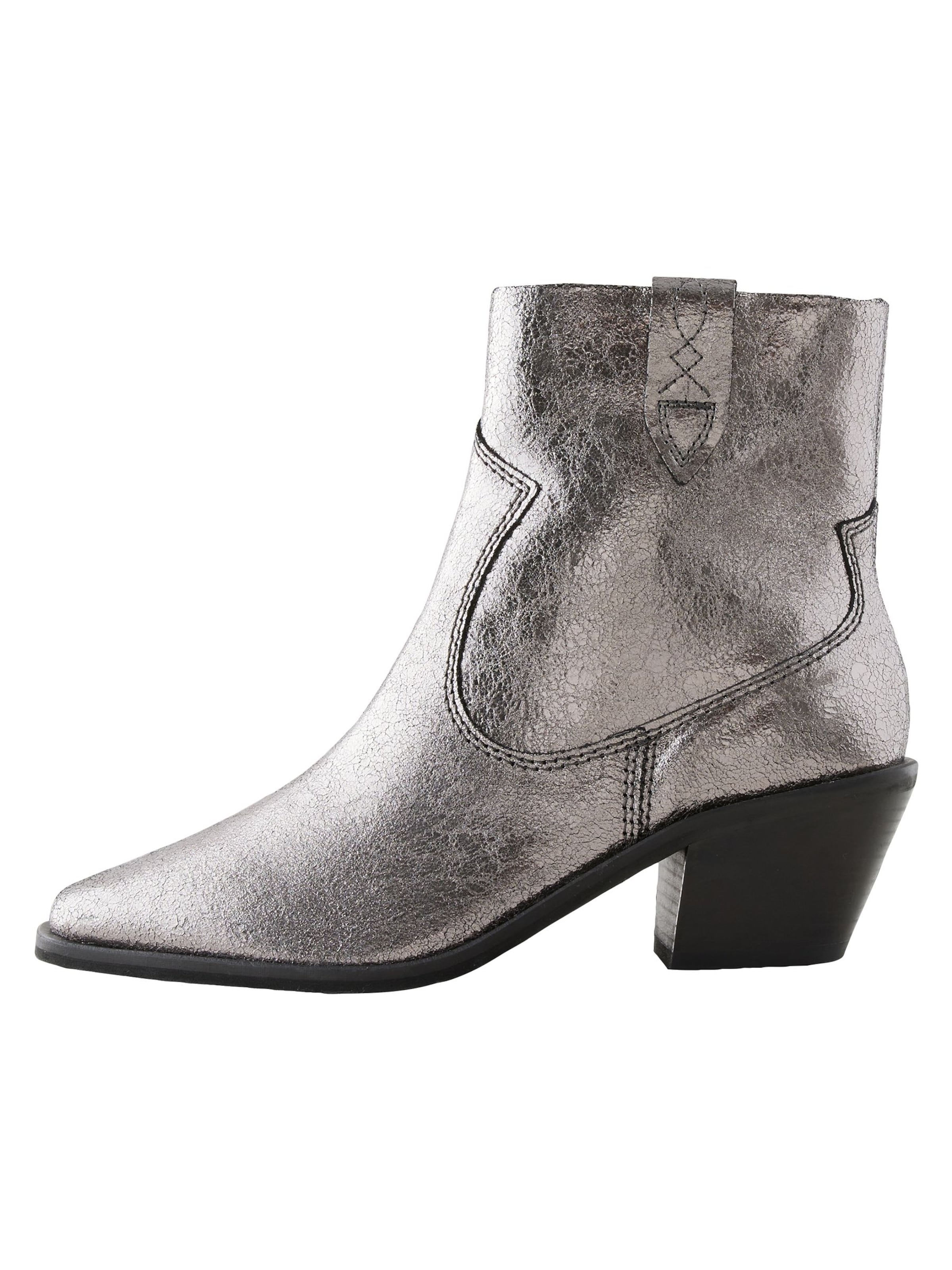 Bottes de cowboy 'Forever Comfort' Next en argent : devant