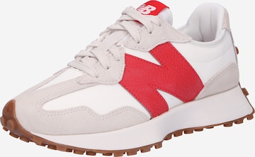 Sneaker bassa '327' di new balance in beige: frontale
