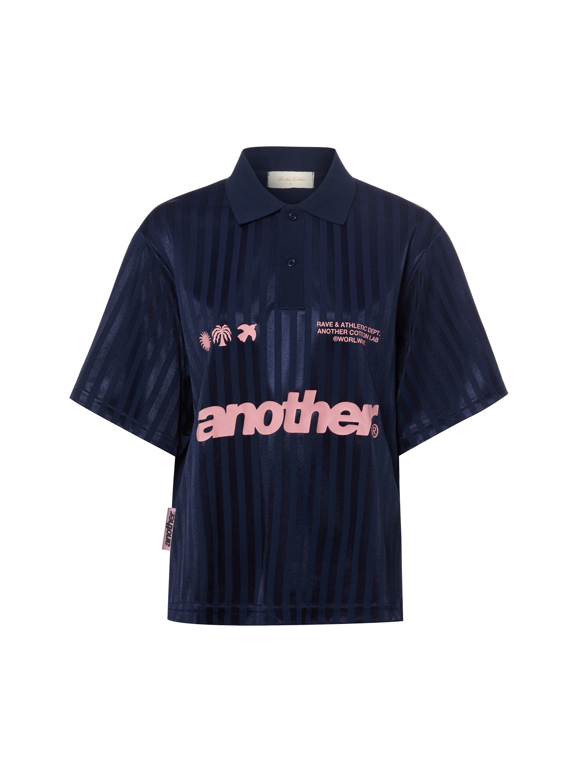 Another Cotton Lab Shirt 'Rave & Athletic Socc' in Blue: front