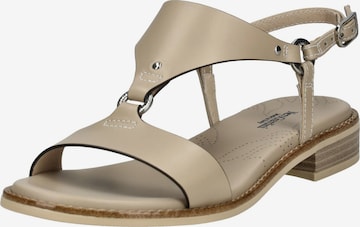 Nero Giardini Sandalen met riem in Beige: voorkant