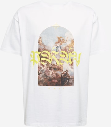 T-Shirt 'Pray' MT Upscale en blanc : devant