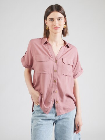 VERO MODA Блузка 'VMBUMPY' в Ярко-розовый: спереди
