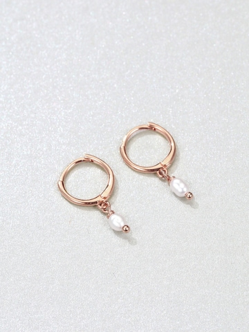 Boucles d'oreilles 'Classic Pearl' Hey Happiness en or