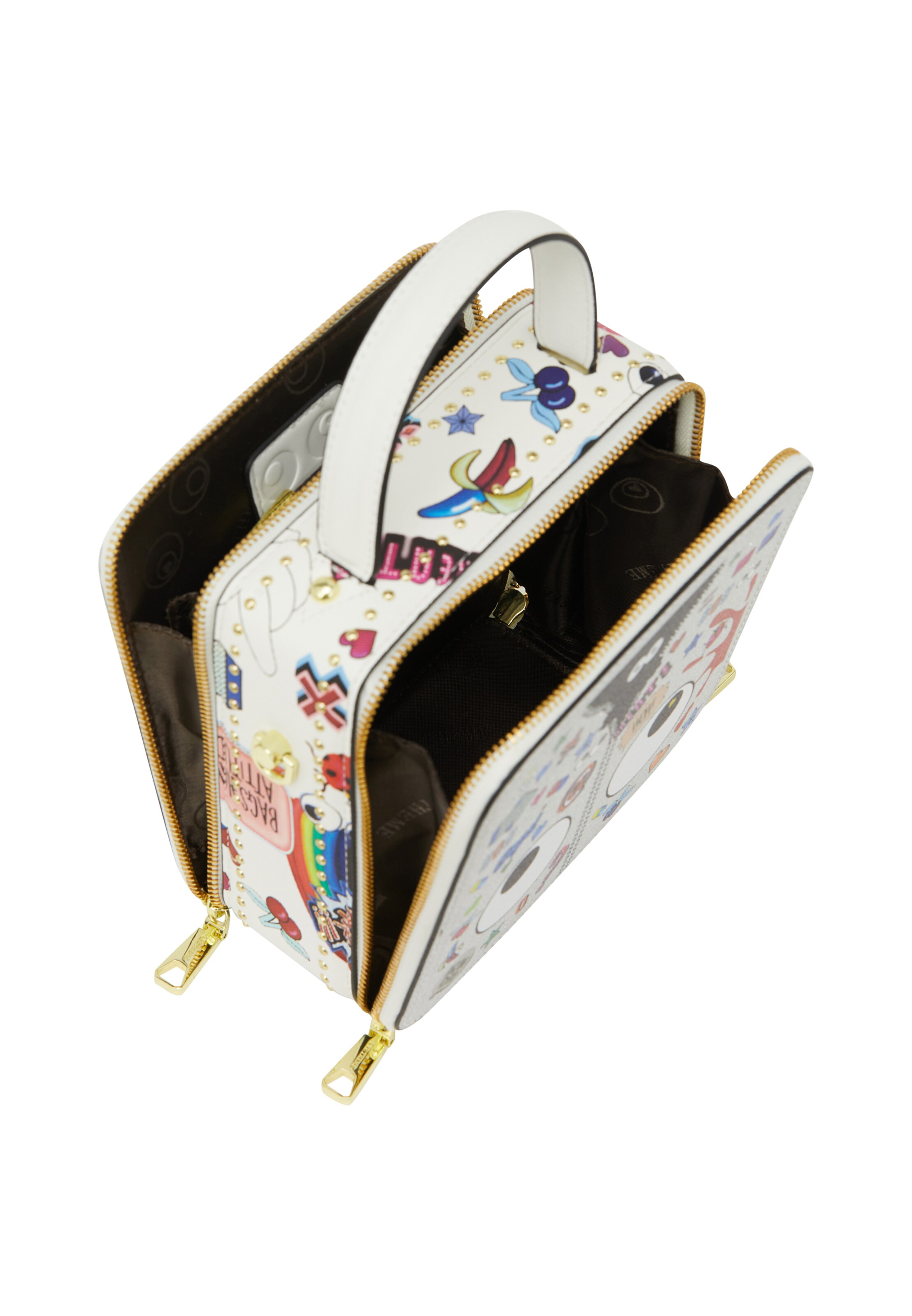 MYMO Handväska 'Pop Eyetheme' i vit