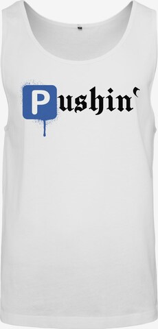 T-Shirt 'Pushin' MT Men en blanc : devant