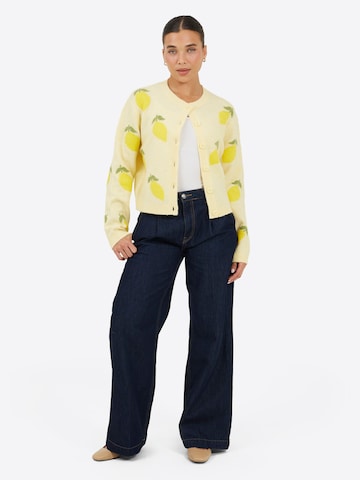 BRAVE SOUL Cardigan i gul