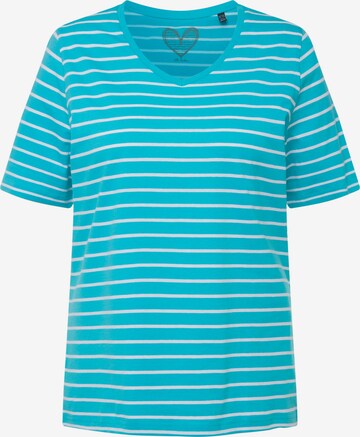 Ulla Popken Shirt in Blauw: voorkant