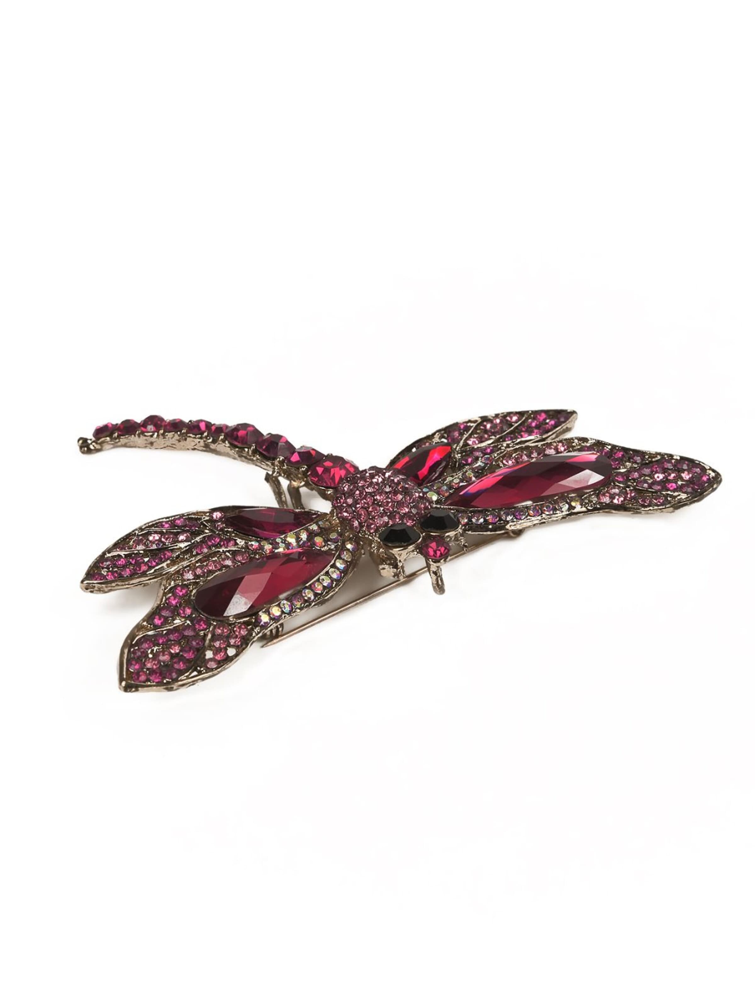 Broche 'Mabel farfalla spilla con cristalli fuxia' Addicted2 en or