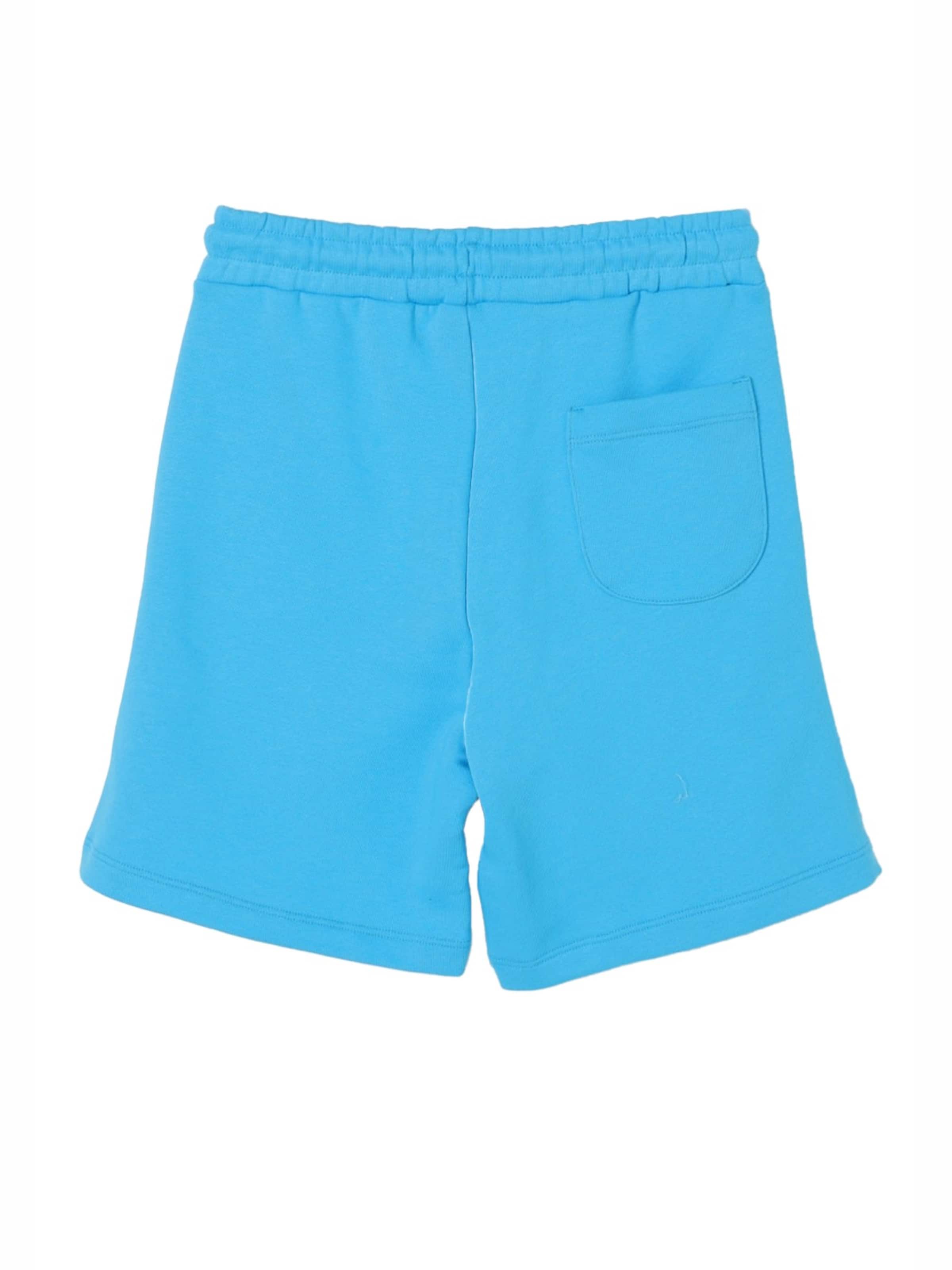 Regular Pantalon 'Bermuda felpa turchese per bambino' MSGM en bleu