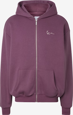 Karl Kani Bluza rozpinana 'Essential' w kolorze fioletowy: przód