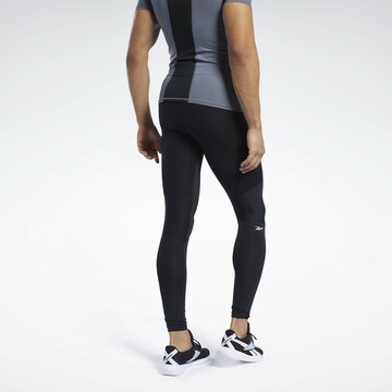 Reebok Skinny Sporthose in Schwarz