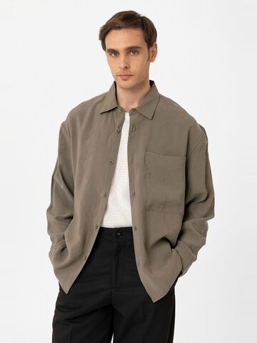 Coupe regular Chemise 'Nordin' Antioch en vert