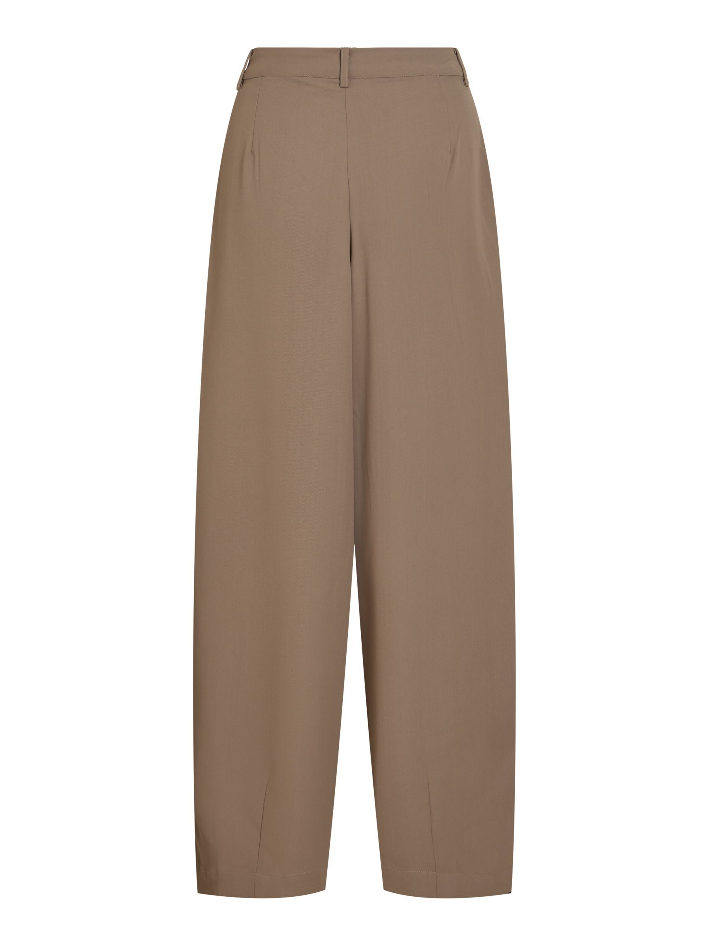 VILA - Barrel Pantalón plisado 'VILee' en marrón