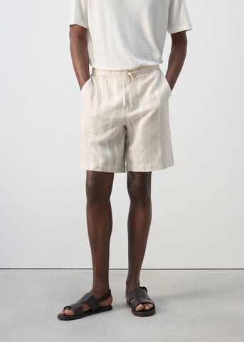 MANGO MAN Regular Pants 'Malta' in Beige: front