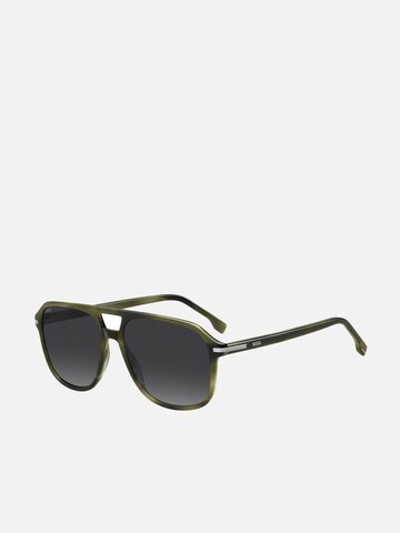 Lunettes de soleil 'Hugo Boss BOSS 1751/S Grey crystal 57/16/145 MAN Sunglasses' HUGO BOSS en vert