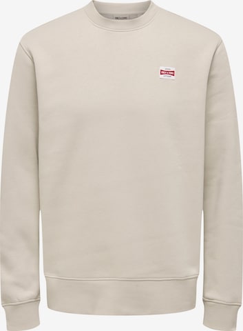 Only & Sons Sweatshirt 'ONSDAWSON' in Grau: Vorderseite