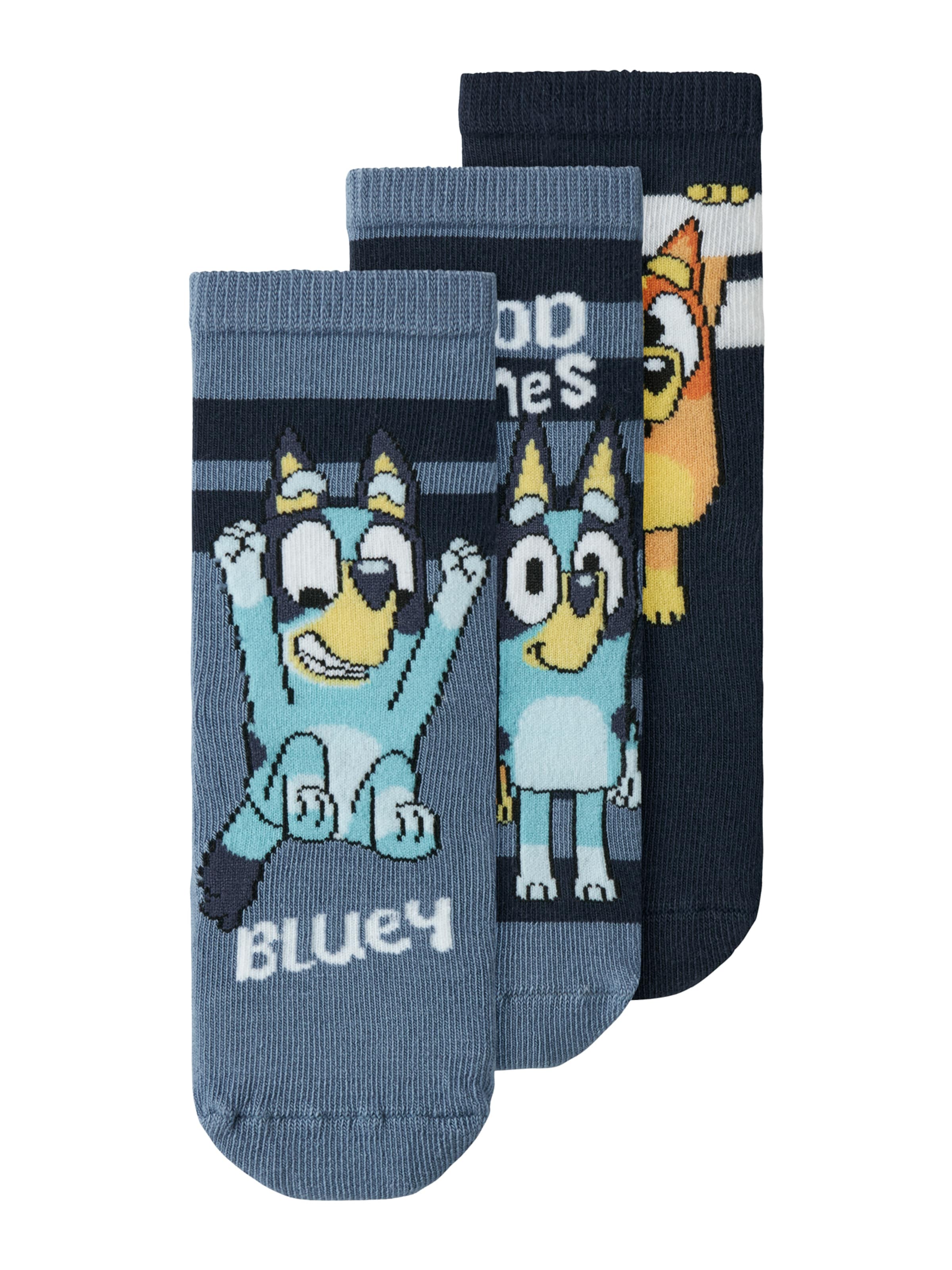 Chaussettes 'NMMJUSTIN' NAME IT en bleu : devant