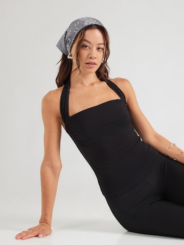 Top 'Marina' di WEEKDAY in nero: frontale