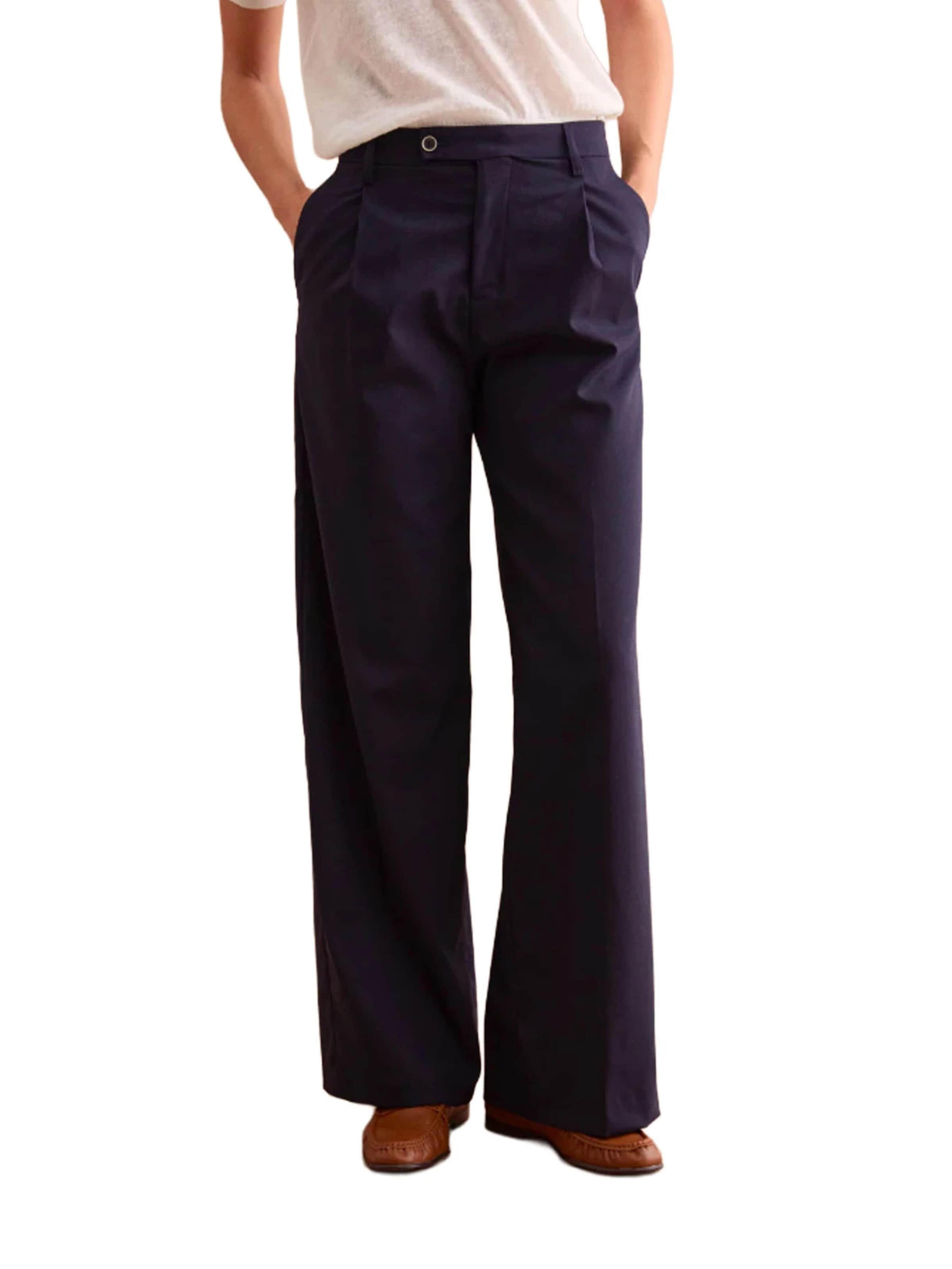 Il Lanificio Wide Leg Hose‌‌‌‌‌‌ in Blau: Vorderseite