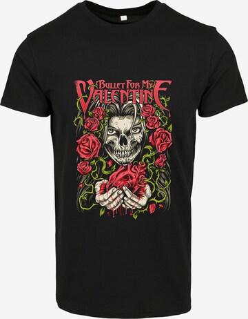 Merchcode Shirt 'Bullet for my Valentine My Bleeding Heart' in Zwart: voorkant