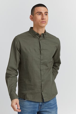 INDICODE JEANS Regular fit Button Up Shirt 'Hanko' in Green: front