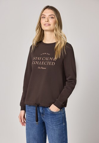 STREET ONE Sweatshirt in Brown
