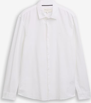 TOM TAILOR DENIM Regular Fit Hemd in Weiß: Vorderseite
