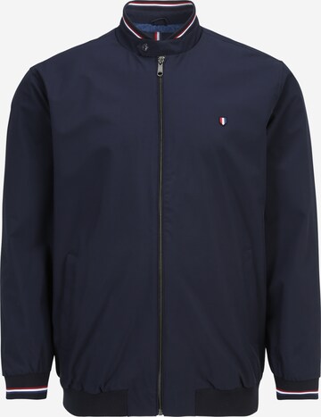 Jack & Jones Plus Tussenjas in Blauw: voorkant