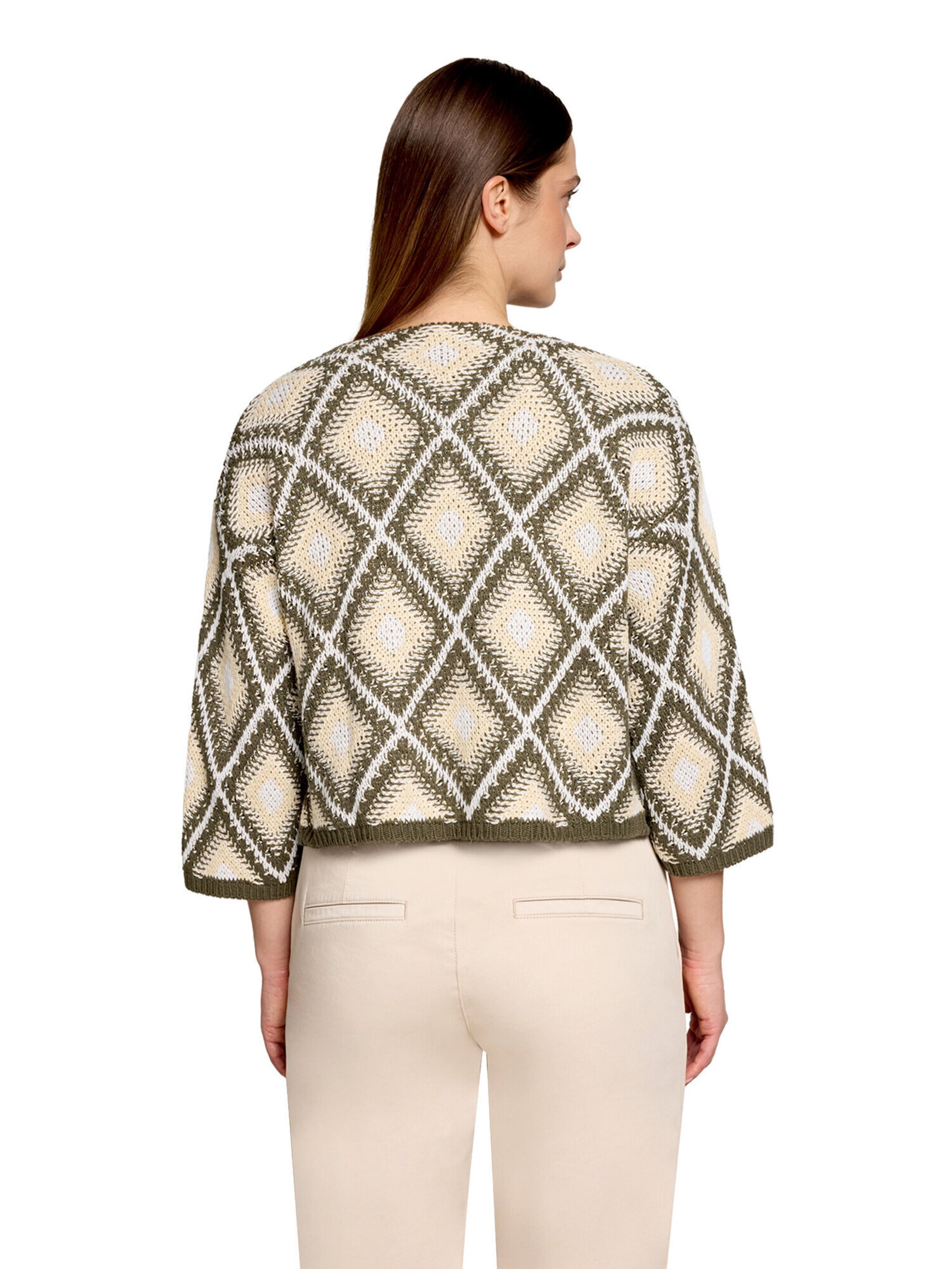 Cardigan Cartoon en vert