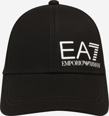 EA7 Emporio Armani Hat in Black: front