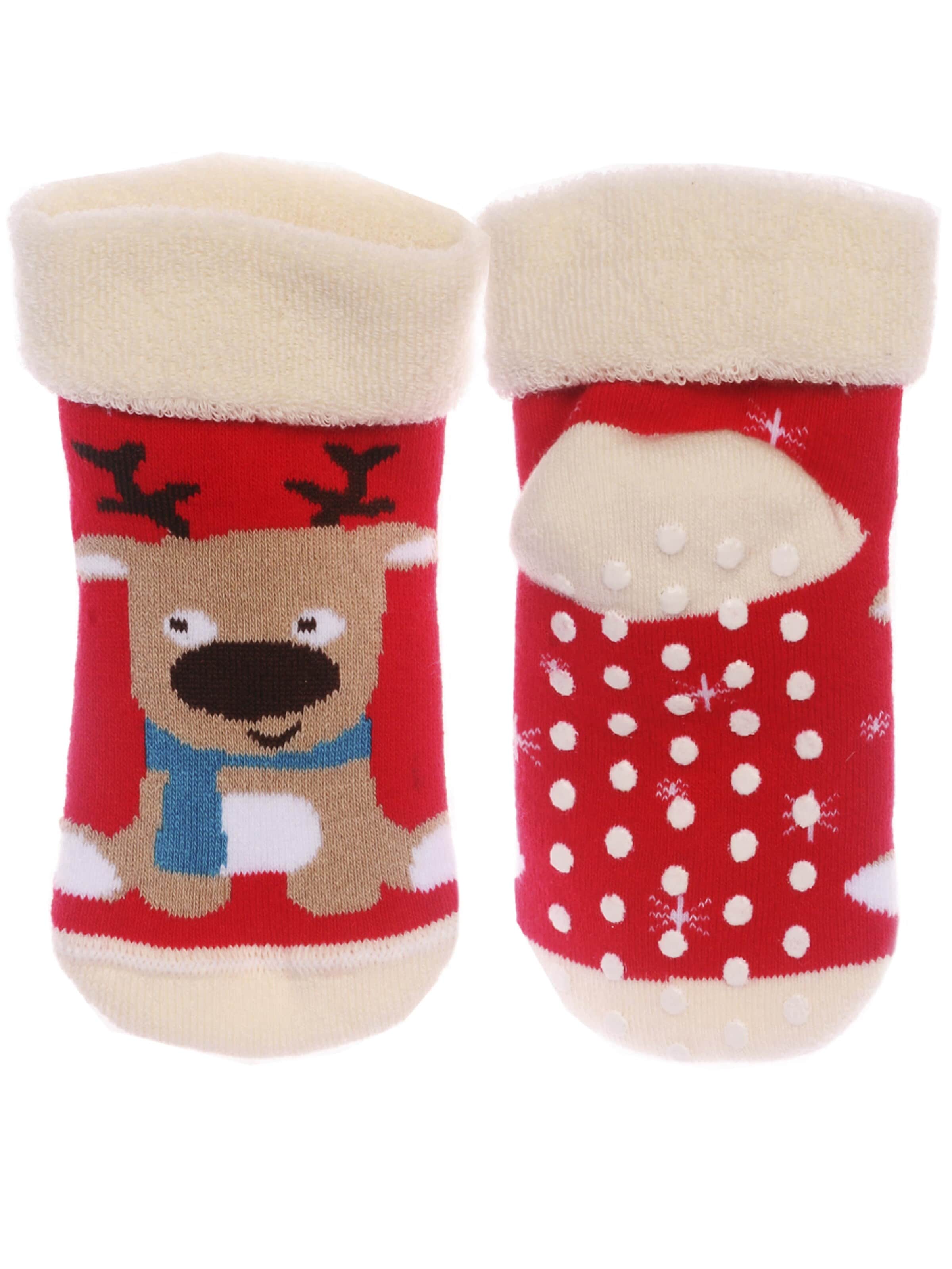 La Bortini Socks in Red: front